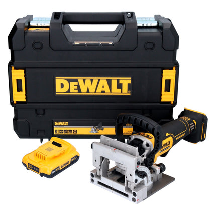 DeWalt DCW 682 NT akumulatorowa frezarka do kołków płaskich 18 V 102 x 20 mm bezszczotkowa + 1x akumulator 2,0 Ah + TSTAK - bez ładowarki