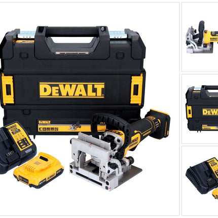 DeWalt DCW 682 D1T akumulatorowy frez do kołków płaskich 18 V 102 x 20 mm bezszczotkowy + 1x akumulator 2,0 Ah + ładowarka + TSTAK