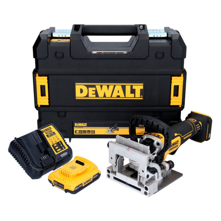 DeWalt DCW 682 D1T akumulatorowy frez do kołków płaskich 18 V 102 x 20 mm bezszczotkowy + 1x akumulator 2,0 Ah + ładowarka + TSTAK