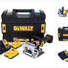 DeWalt DCW 682 D2T akumulatorowy frez do kołków płaskich 18 V 102 x 20 mm bezszczotkowy + 2x akumulator 2,0 Ah + ładowarka + TSTAK