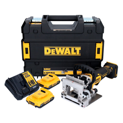 DeWalt DCW 682 D2T akumulatorowy frez do kołków płaskich 18 V 102 x 20 mm bezszczotkowy + 2x akumulator 2,0 Ah + ładowarka + TSTAK