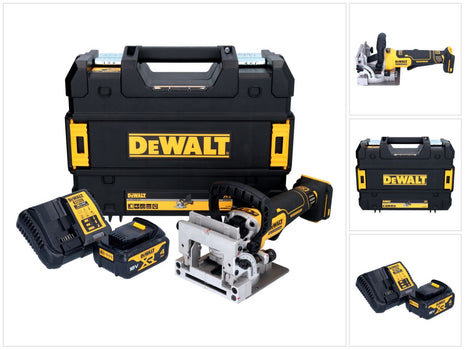 Akumulatorowy frez do kołków płaskich DeWalt DCW 682 M1T 18 V 102 x 20 mm bezszczotkowy + 1x akumulator 4,0 Ah + ładowarka + TSTAK