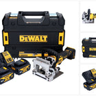 Akumulatorowa wyrzynarka do kołków płaskich DeWalt DCW 682 M2T 18 V 102 x 20 mm bezszczotkowa + 2x akumulator 4,0 Ah + ładowarka + TSTAK