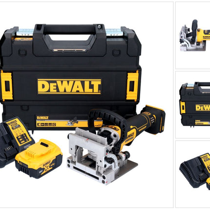 Akumulatorowy frez do kołków płaskich DeWalt DCW 682 P1T 18 V 102 x 20 mm bezszczotkowy + 1x akumulator 5,0 Ah + ładowarka + TSTAK