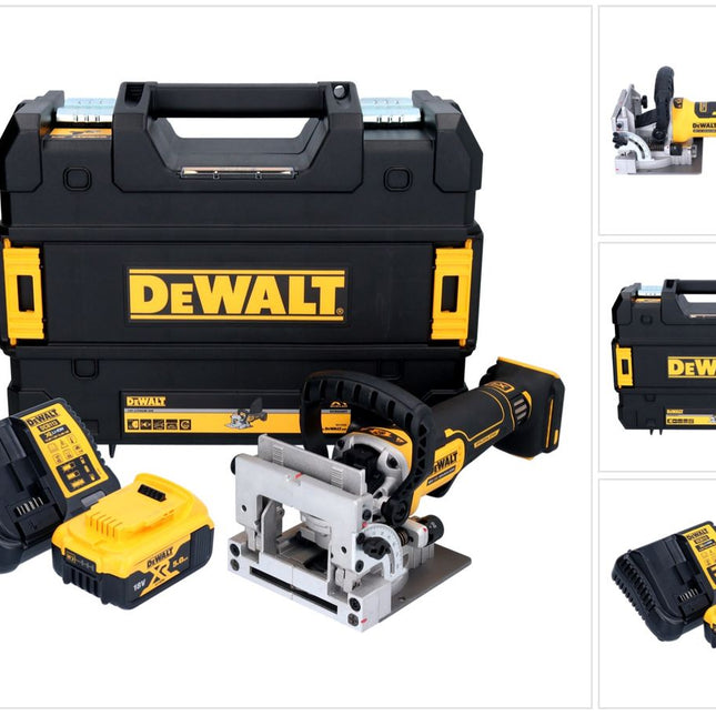 Akumulatorowy frez do kołków płaskich DeWalt DCW 682 P1T 18 V 102 x 20 mm bezszczotkowy + 1x akumulator 5,0 Ah + ładowarka + TSTAK