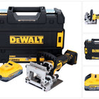 DeWalt DCW 682 NT akumulatorowy płaski frez do kołków 18 V 102 x 20 mm bezszczotkowy + 1x akumulator Powerstack 5,0 Ah + TSTAK - bez ładowarki