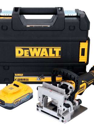 DeWalt DCW 682 NT akumulatorowy płaski frez do kołków 18 V 102 x 20 mm bezszczotkowy + 1x akumulator Powerstack 5,0 Ah + TSTAK - bez ładowarki