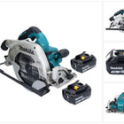 Makita DHS 900 F2U Akumulatorowa pilarka tarczowa 36 V ( 2x 18 V ) 235 mm bezszczotkowa + 2x akumulator 3,0 Ah + adapter Bluetooth - bez ładowarki