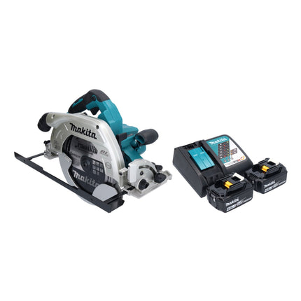 Makita DHS 900 RM2U Akumulatorowa pilarka tarczowa 36 V ( 2x 18 V ) 235 mm bezszczotkowa + 2x akumulator 4,0 Ah + ładowarka + adapter Bluetooth
