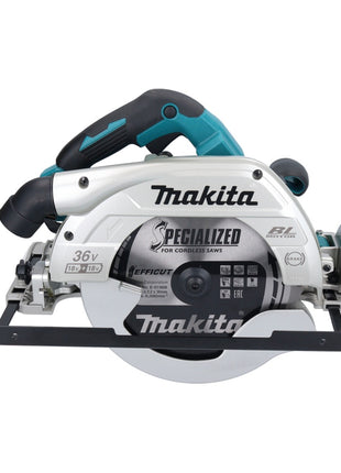 Sierra circular a batería Makita DHS 900 RM2U 36 V (2x 18 V) 235 mm sin escobillas + 2x batería 4,0 Ah + cargador + adaptador Bluetooth