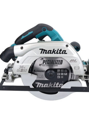 Sierra circular a batería Makita DHS 900 T2U 36 V (2x 18 V) 235 mm sin escobillas + 2x batería 5,0 Ah + adaptador Bluetooth - sin cargador