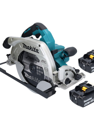 Sierra circular a batería Makita DHS 900 G2U 36 V (2x 18 V) 235 mm sin escobillas + 2x batería 6,0 Ah + adaptador Bluetooth - sin cargador