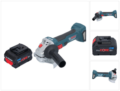 Bosch GWS 18V-7 Professional amoladora angular a batería 18 V 125 mm sin escobillas + 1x batería ProCORE 8,0 Ah - sin cargador