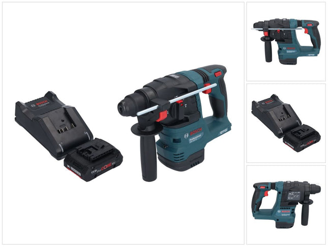 Bosch GBH 18V-22 Professional akumulatorowa wiertarko-wkrętarka udarowa 18 V 1,9 J SDS Plus Brushless 1x akumulator ProCORE 4,0 Ah + ładowarka