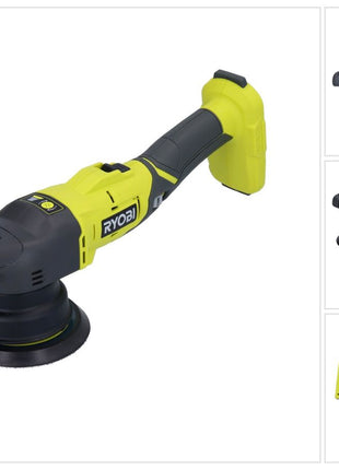 RYOBI R18P-0 ONE+ akumulatorowa polerka mimośrodowa 18 V 125 mm 7500 obr/min solo ( 5133004845 ) - bez akumulatora, bez ładowarki