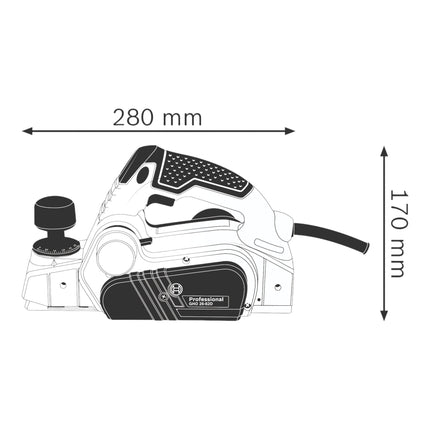 Bosch GHO 26-82 D Profesjonalny strug 710 W 82 x 2,6 mm + walizka ( 06015A4300 )