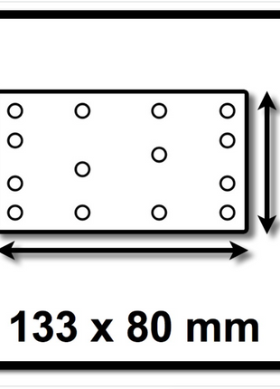 Festool Granat Schleifstreifen STF 80x133 P 80 GR 50 ( 497119 ) - Toolbrothers