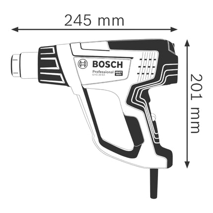 Pistolet na gorące powietrze Bosch GHG 20-63 Professional 2000 W 50 - 630 °C ( 06012A6200 )