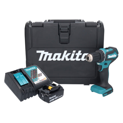Makita DDF 485 RT akumulatorowa wiertarko-wkrętarka 18 V 50 Nm bezszczotkowa 1x akumulator 5,0 Ah + ładowarka + walizka