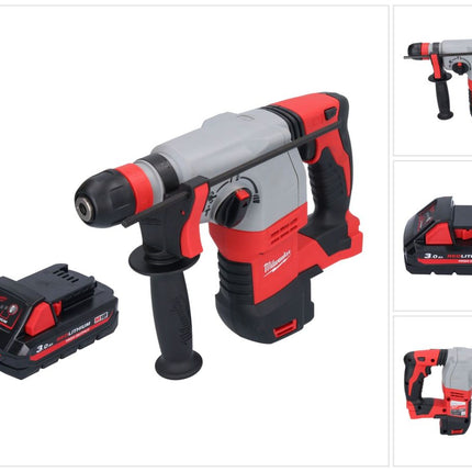 Milwaukee M18 HD18HX-301 akumulatorowy młot udarowo-obrotowy 18 V 2,4 J + 1x akumulator 3,0 Ah - bez ładowarki
