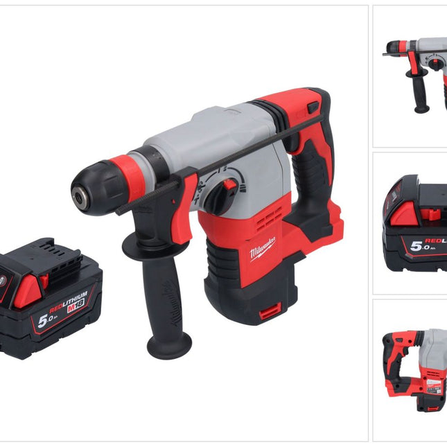Milwaukee M18 HD18HX-501 akumulatorowy młot udarowo-obrotowy 18 V 2,4 J + 1x akumulator 5,0 Ah - bez ładowarki