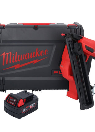 Clavadora a batería Milwaukee M18 FN15GA-501X 18 V sin escobillas 32 - 64 mm + 1x batería 5,0 Ah + caja HD - sin cargador