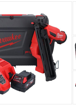 Milwaukee M18 FN15GA-501X Akku Nagler 18 V Brushless 32 - 64 mm + 1x Akku 5,0 Ah + Ladegerät + HD Box