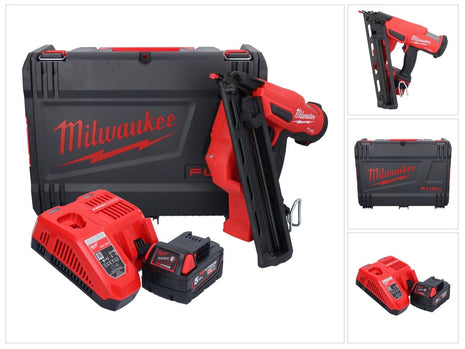 Milwaukee M18 FN15GA-501X Akku Nagler 18 V Brushless 32 - 64 mm + 1x Akku 5,0 Ah + Ladegerät + HD Box