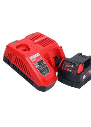 Milwaukee M18 FN15GA-501X Akku Nagler 18 V Brushless 32 - 64 mm + 1x Akku 5,0 Ah + Ladegerät + HD Box