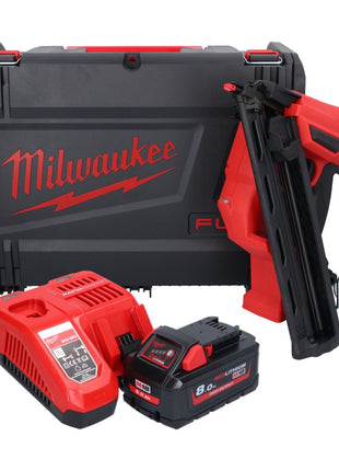 Milwaukee M18 FN15GA-801X Akku Nagler 18 V Brushless 32 - 64 mm + 1x Akku 8,0 Ah + Ladegerät + HD Box