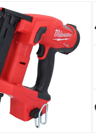 Grapadora de batería Milwaukee M18 FNCS18GS-0X 18 V 9,5 - 38 mm sin escobillas (4933471942) + caja HD - sin batería, sin cargador