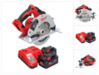 Milwaukee M18 BLCS66-802 Akku Handkreissäge 18 V 190 mm Brushless + 2x Akku 8,0 Ah + Ladegerät