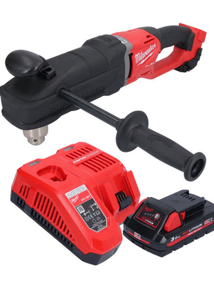 Perceuse d'angle sur batterie Milwaukee M18 FRAD2-301 18 V 122 Nm sans balai + 1x batterie 3,0 Ah + chargeur