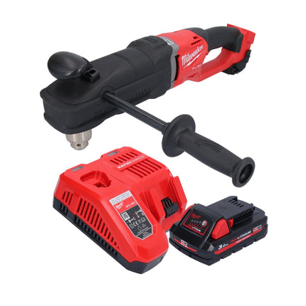 Milwaukee M18 FRAD2-301 akumulatorowa wiertarko-wkrętarka kątowa 18 V 122 Nm bezszczotkowa + 1x akumulator 3,0 Ah + ładowarka