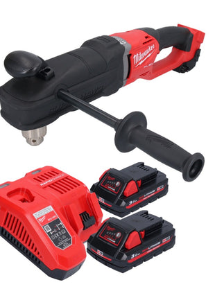 Taladro angular a batería Milwaukee M18 FRAD2-302 18 V 122 Nm sin escobillas + 2x baterías 3,0 Ah + cargador