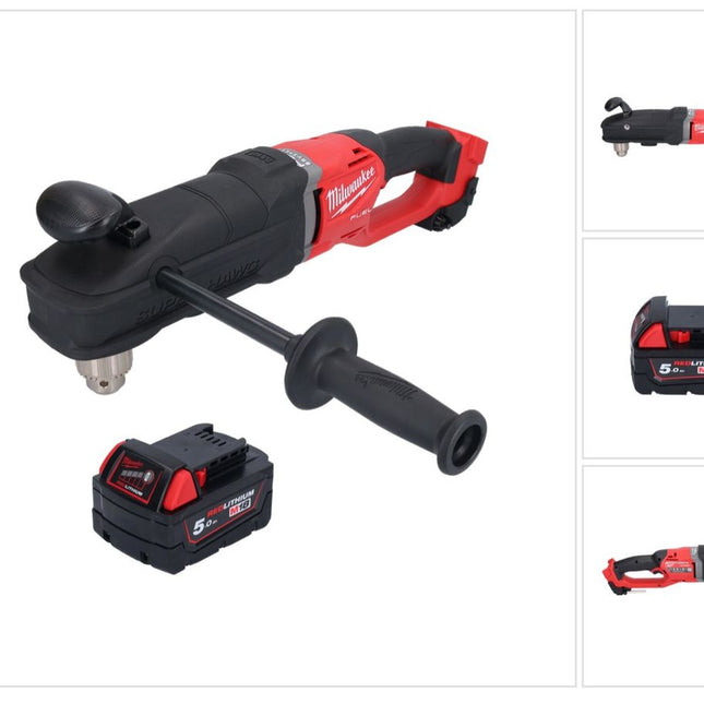 Milwaukee M18 FRAD2-501 Akumulatorowa wiertarko-wkrętarka kątowa 18 V 122 Nm bezszczotkowa + 1x akumulator 5,0 Ah - bez ładowarki