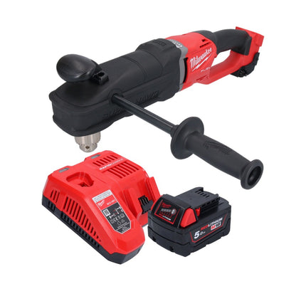 Milwaukee M18 FRAD2-501 akumulatorowa wiertarko-wkrętarka kątowa 18 V 122 Nm bezszczotkowa + 1x akumulator 5,0 Ah + ładowarka