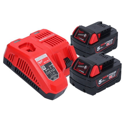 Milwaukee M18 FRAD2-502 akumulatorowa wiertarko-wkrętarka kątowa 18 V 122 Nm bezszczotkowa + 2x akumulator 5,0 Ah + ładowarka