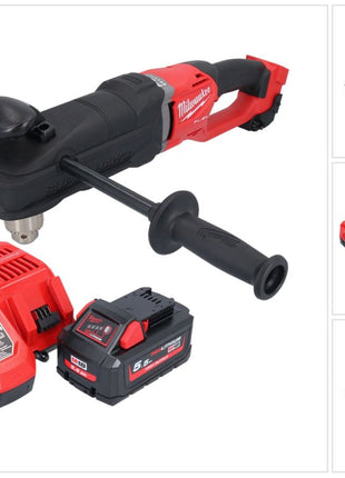 Milwaukee M18 FRAD2-551 Akumulatorowa wiertarko-wkrętarka kątowa 18 V 122 Nm bezszczotkowa + 1x akumulator 5,5 Ah + ładowarka