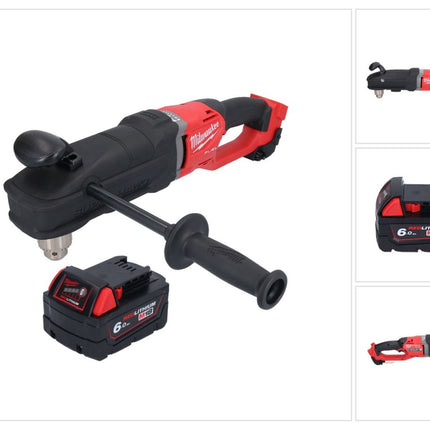 Milwaukee M18 FRAD2-601 Akku Winkelbohrmaschine 18 V 122 Nm Brushless + 1x Akku 6,0 Ah - ohne Ladegerät