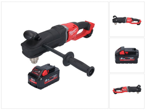 Milwaukee M18 FRAD2-801 Akku Winkelbohrmaschine 18 V 122 Nm Brushless + 1x Akku 8,0 Ah - ohne Ladegerät