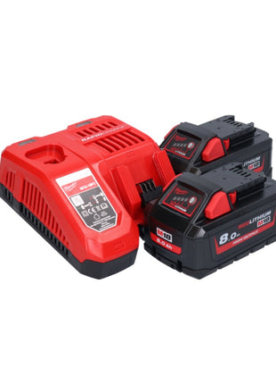 Taladro angular a batería Milwaukee M18 FRAD2-802 18 V 122 Nm sin escobillas + 2x baterías 8,0 Ah + cargador