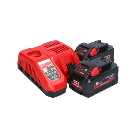 Milwaukee M18 FRAD2-802 Akumulatorowa wiertarko-wkrętarka kątowa 18 V 122 Nm bezszczotkowa + 2x akumulator 8,0 Ah + ładowarka