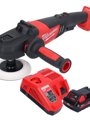 Milwaukee M18 FAP180-301 polerka akumulatorowa 18 V 180 mm bezszczotkowa + 1x akumulator 3,0 Ah + ładowarka