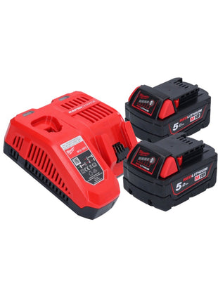 Milwaukee M18 FAP180-502 Polerka akumulatorowa 18 V 180 mm bezszczotkowa + 2x akumulator 5,0 Ah + ładowarka