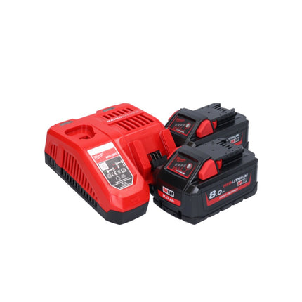 Milwaukee M18 FAP180-802 polerka akumulatorowa 18 V 180 mm bezszczotkowa + 2x akumulator 8,0 Ah + ładowarka