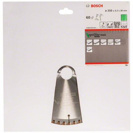 BOSCH Piła tarczowa Ø zewnętrzna 250 mm Liczba zębów 60 WZ/N ( 4000815448 )