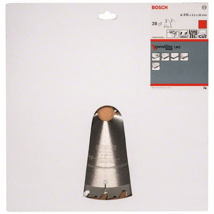 Piła tarczowa BOSCH Ø zewnętrzna 315 mm Liczba zębów 28 WZ ( 4000815454 )