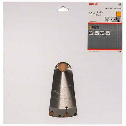 BOSCH Piła tarczowa Ø zewnętrzna 315 mm Liczba zębów 20 WZ ( 4000815458 )