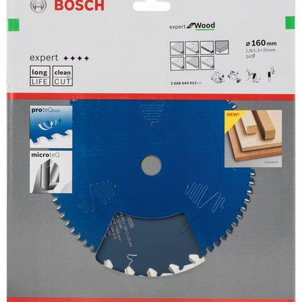 BOSCH Piła tarczowa Expert do drewna Ø zewnętrzna 160 mm Liczba zębów 24 WZ ( 8000342037 )